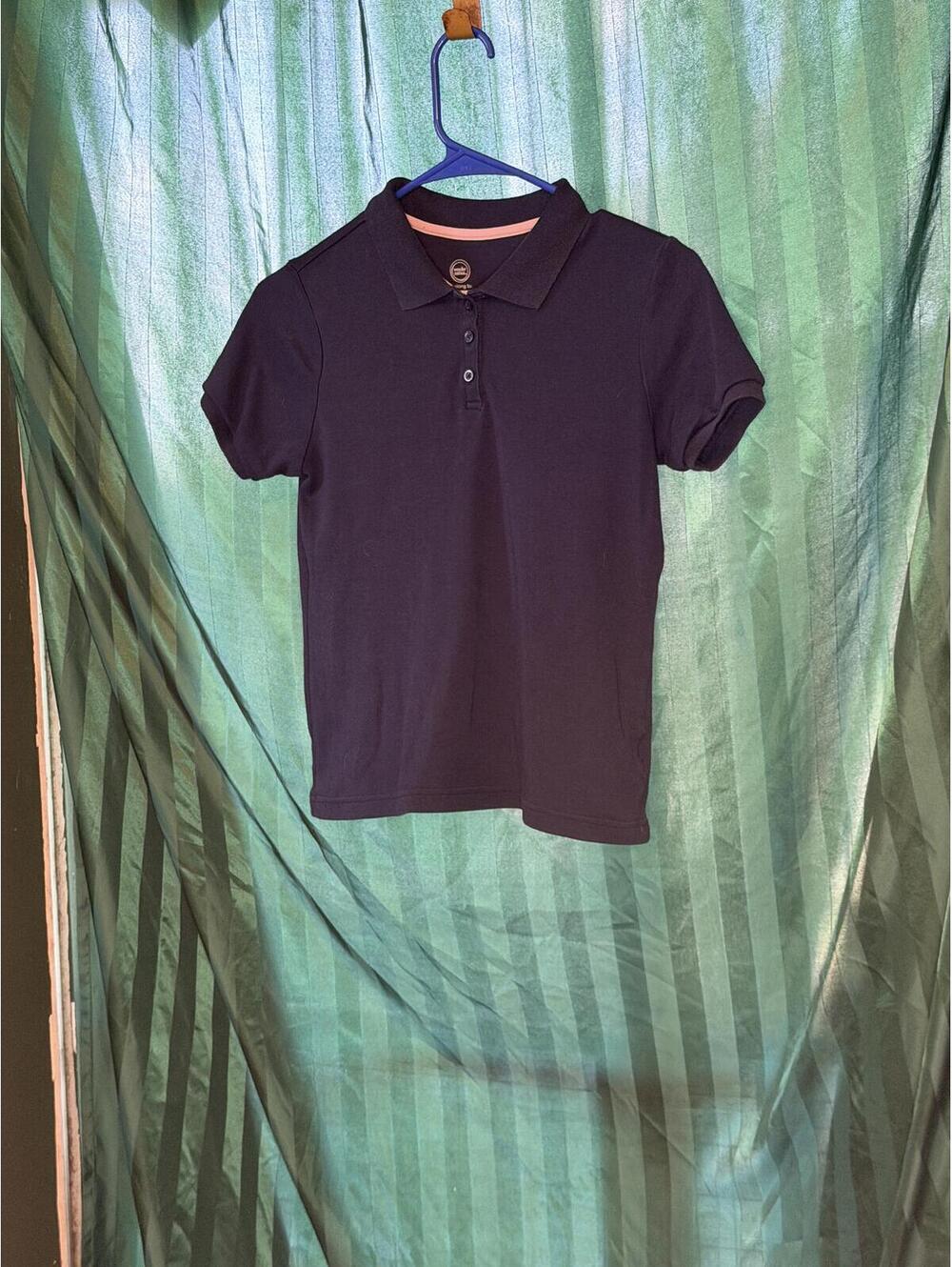 Wonder Nation Boys' Navy Blue Polo Shirt Large (10-12)